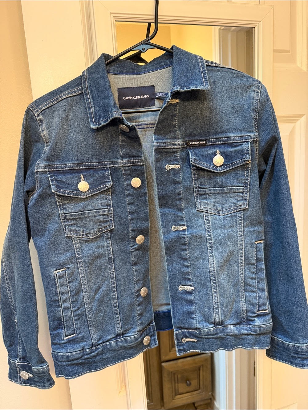 Calvin Klein Classic Blue Denim Jean Jacket